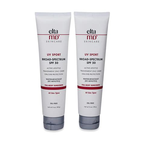 Elta MD UV Sport SPF 50 Water Resistant Sunscreen 3 oz. - Two Pack
