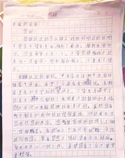 父亲写给三年级儿子的一封信作文Word模板下载_编号lvrpmreb_熊猫办公