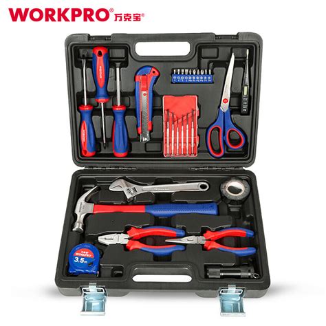 万克宝（WORKPRO）家用工具箱套装电工木工维修五金手动工具组套30件套W009047N-融创集采商城