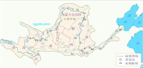 黄河流域图图片