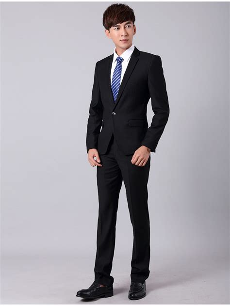 新款男士西服套装三件套韩版修身双排扣西装男潮休闲新郎结婚商务-阿里巴巴