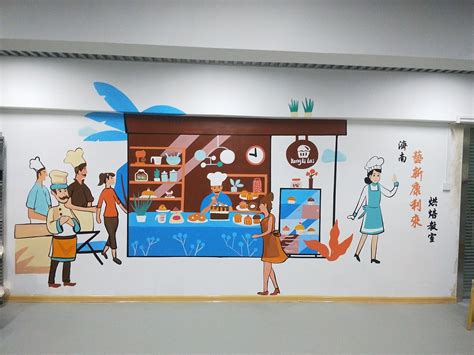 成都墙绘公司 餐饮店壁画原创设计_本视墙绘工作室-站酷ZCOOL