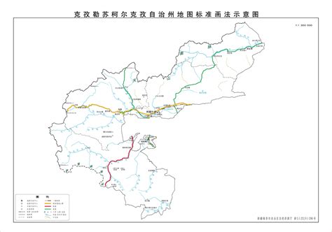 克州标准地图(线划版) - 克孜勒苏柯尔克孜自治州地图 - 地理教师网
