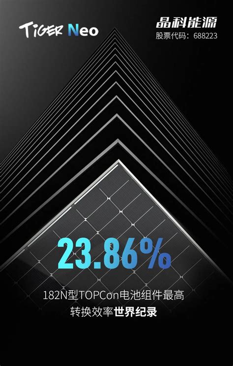再刷纪录！晶科能源N型TOPCon电池组件最高转换效率达23.86%！-国际能源网能源资讯中心
