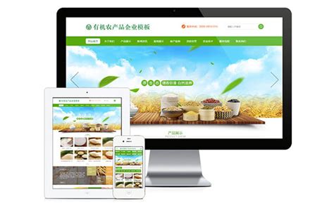 有机食品农业产品网站模板 - 代码库