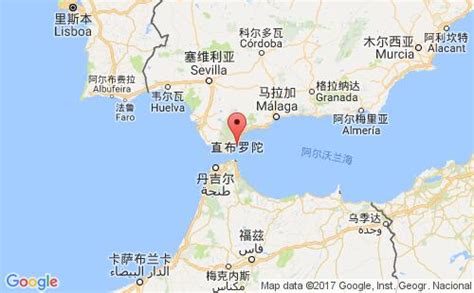 直布罗陀地图图片