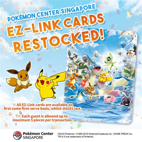 Pokemon Center Singapore EZ-Link Cards Restocked | NintendoSoup