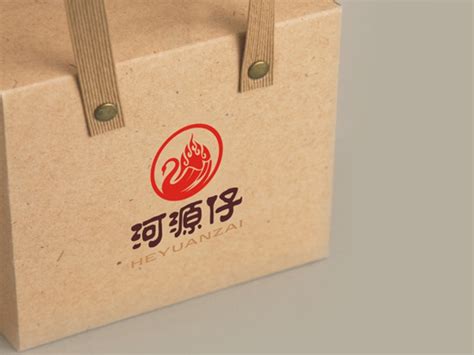 河源仔logo设计含义及餐饮品牌标志设计理念-三文品牌