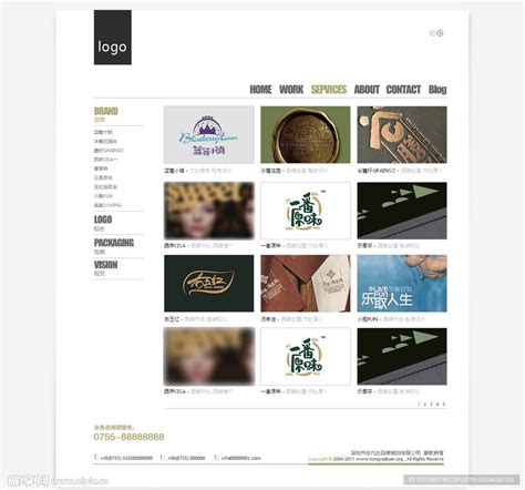 网站内页设计设计图__中文模板_ web界面设计_设计图库_昵图网nipic.com