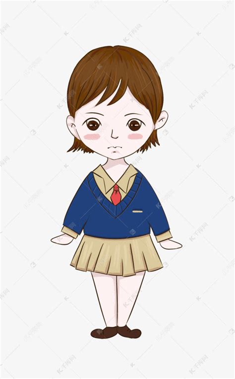 校服手绘非主流头像