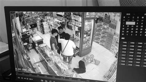 男子与妻子超市内吵架 和老板争执后躺地不起_荔枝网新闻