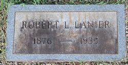 Robert Leon Lanier (1876-1935) – Find a Grave-äreminne