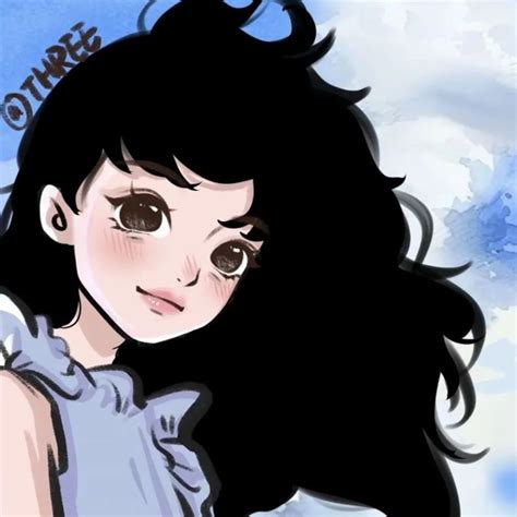 手绘非主流情侣头像
