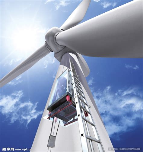 风机 电梯 风力发电设计图__工业生产_现代科技_设计图库_昵图网nipic.com