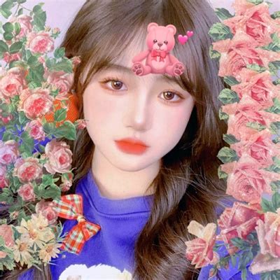 甜美女生头像森系