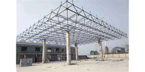 小型加油站网架_云南恒久钢结构工程有限公司