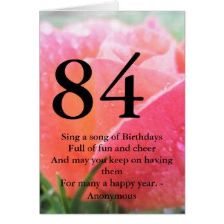 Archie Geburtstagskarte zum 84. Geburtstag Junge Mädchen lila Glückwunschkarte K | eBay