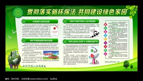 新环保法展板宣传栏图片下载_红动中国