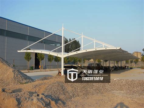 停车棚系列 - 产品展示 - 膜结构车棚厂家-金华市昊阳膜结构工程有限公司
