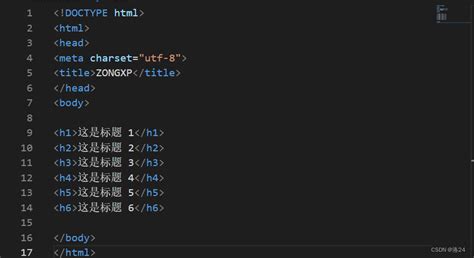 HTML零基础入门教程-CSDN博客