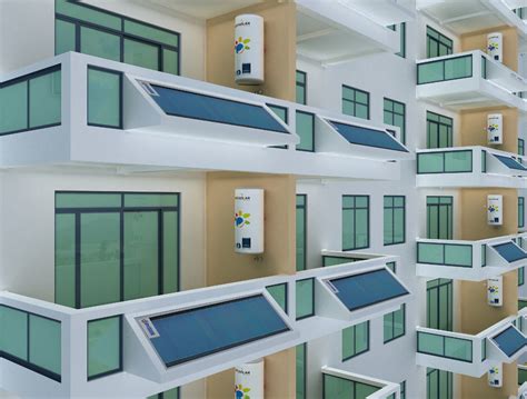家用阳台壁挂平板太阳能热水器 超导抗冻 一级能效 与建筑一体化_全新_1元_