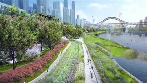 江北嘴江滩公园预计2021年底嘉陵江段建设完工 - 重庆市江北区人民政府