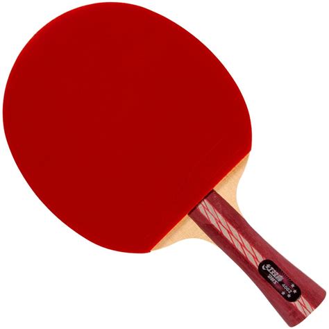 红双喜DHS乒乓球拍 横拍双面反胶弧圈结合快攻4星R4002（单块装 ...