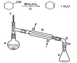 醇脱水是合成烯烃的常用方法.实验室合成环己烯的反应和实验装置如图所示．可能用到的有关数据如下: 相对分子质量 密度/(g?cm-3) 沸点/℃ ...