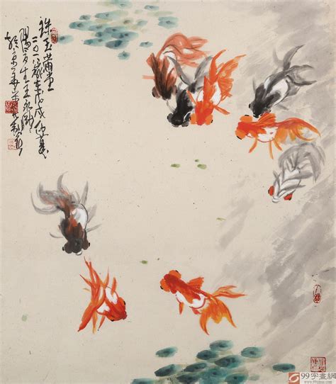 国画鱼大全图片