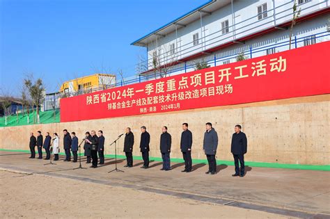 陕西省2024年一季度重点项目开工活动（商洛分会场）在陕西锌业举行