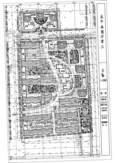 苏州市晨曦馨苑小区总平面规划设计CAD图纸（占地9万平米）_住宅小区_土木在线