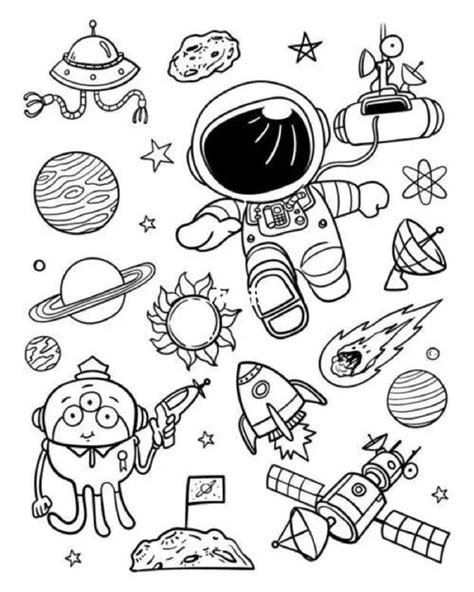 勇敢帅气的宇航员简笔画教程 好看的帅气宇航员怎么画-露西学画画