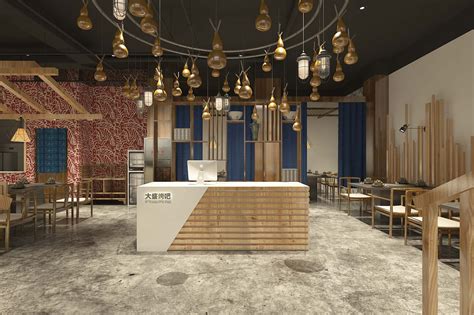 韩国料理餐厅室内设计|空间|家装设计|斐仔子 - 原创作品 - 站酷 ...