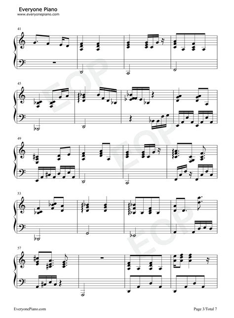 没离开过-林志炫五线谱预览3-钢琴谱文件（五线谱、双手简谱、数字谱、Midi、PDF）免费下载