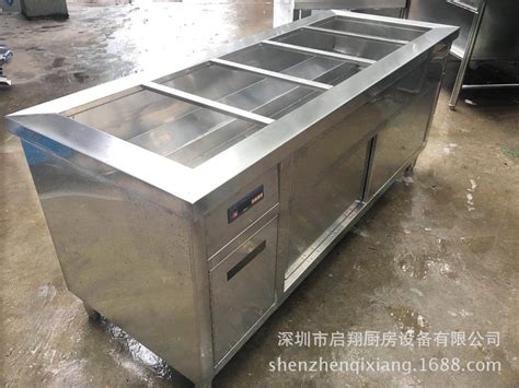 厂家直销厨房设备不锈钢快餐车外卖台售卖台保温车台-阿里巴巴