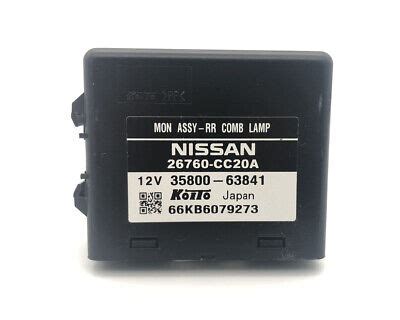2007 Nissan Murano Monitor ASSY Combination Lamp Control Module 26760 ...