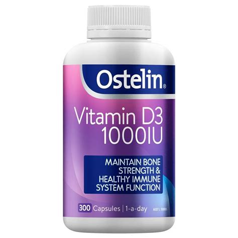 Ostelin Vitamin D3 1000IU 300 Capsules Exclusive Size - My Chemist
