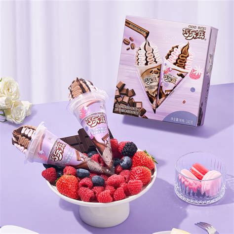 伊利巧乐兹黑巧森林莓+生椰拿铁咖啡味脆筒冰淇淋85g*4支/盒雪糕冷饮【图片 价格 品牌 评论】-京东