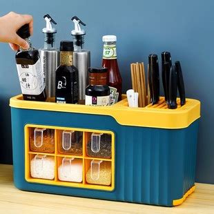 多功能调料盒厨房置物架刀架调料收纳架调味罐收纳盒厨房一件代发-阿里巴巴