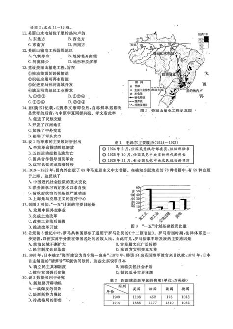 2022年浙江温州中考社会试题及答案(图片版)