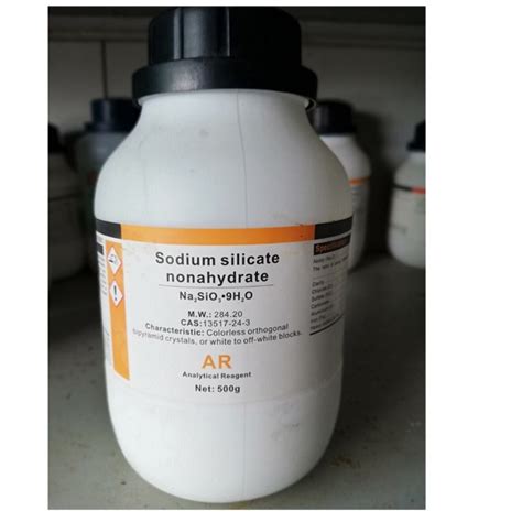 Sodium silicate Xylong natri silicat Na2SiO3.9H2O lọ 500g CAS 13517-24 ...
