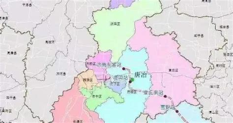 济南行政区划地图 交通