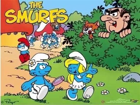 经典儿童动画The Smurfs - The Village Behind the Wall 蓝精灵英文下载 - 爱贝亲子网
