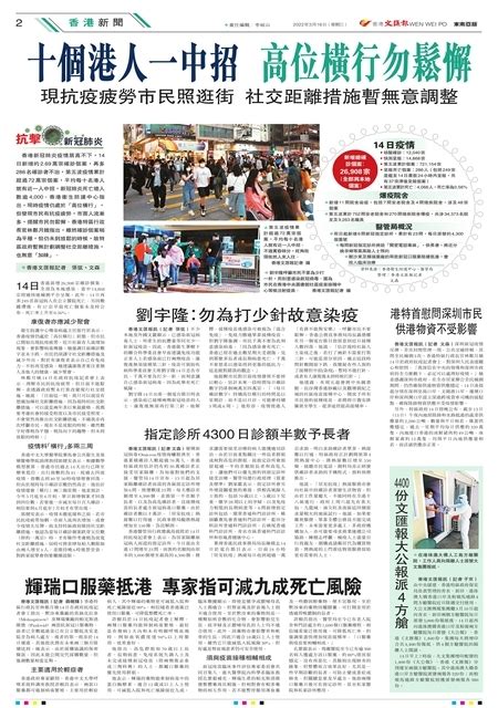 第 W3版:香港新聞 20220718期 国际日报