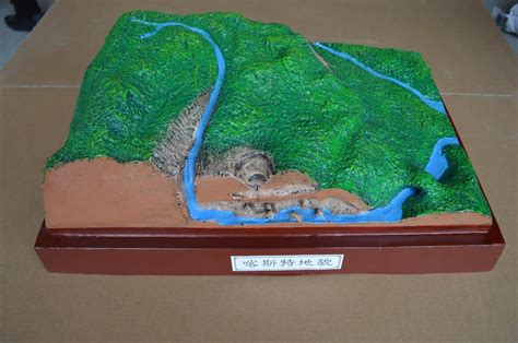 喀斯特地貌模型制作,五种地形模型制作,喀地貌橡皮泥模型_大山谷图库