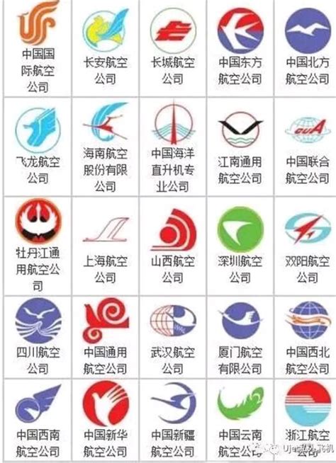 中国航空公司标志大全及代码缩写_标志vi设计知识_先知词语战略全案