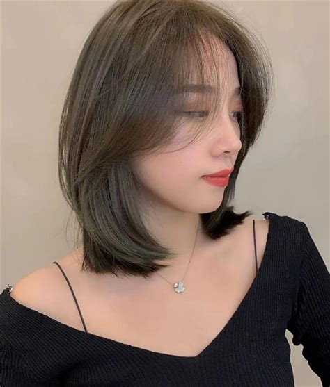甜美留海发型图片
