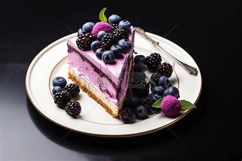 蓝莓蛋糕,小吃美食,食品餐饮,摄影,汇图网www.huitu.com