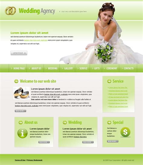 15个优秀的婚礼网站模板集合 | 创意悠悠花园