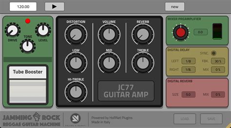 HoRNet Plugins 发布 Jamming Rock 吉他效果器插件 - midifan：我们关注电脑音乐